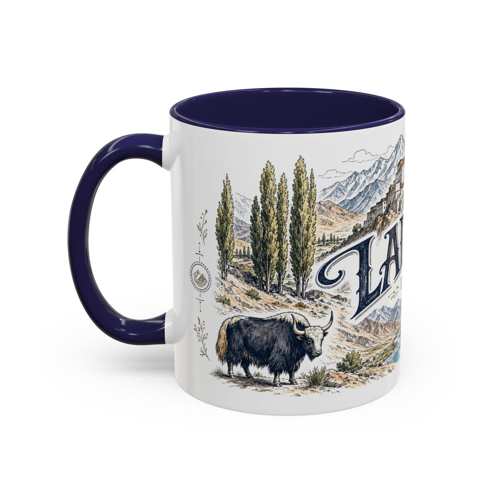 Ladakh Mug, India Travel Souvenir, Bucket List Gift, Accent Ceramic Coffee Mug 11oz 15oz