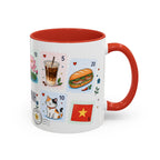 Ho Chi Minh City Coffee Mug | Postage Stamp Collage Mug | Travel Souvenir Accent Cup 11oz 15oz