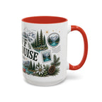 Banff Lake Louise Coffee Mug | Travel Destination Souvenir Gift | Accent Color Ceramic 11oz 15oz