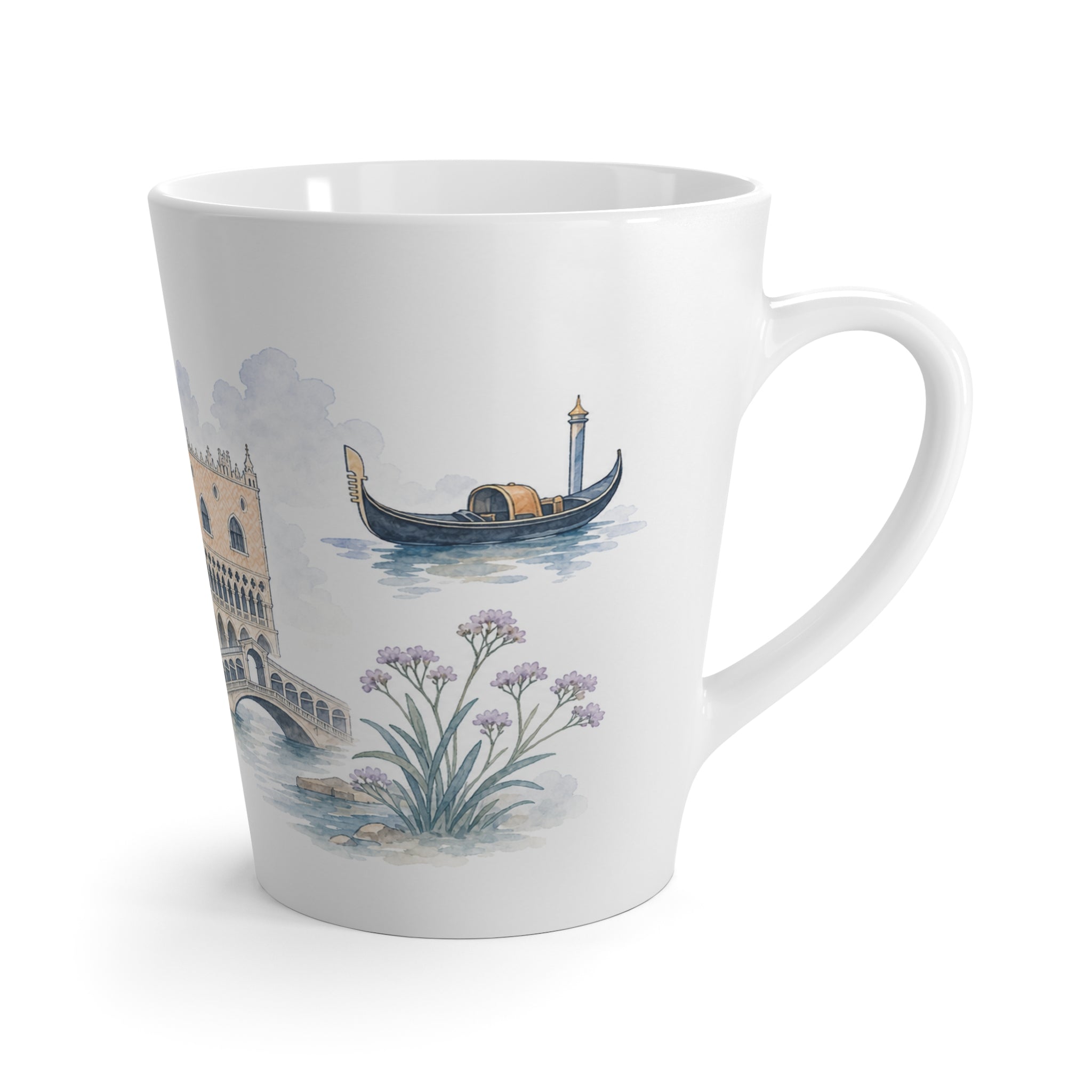 Venice Latte Mug | Watercolor City Travel Mug | 12 oz Ceramic Souvenir Gift