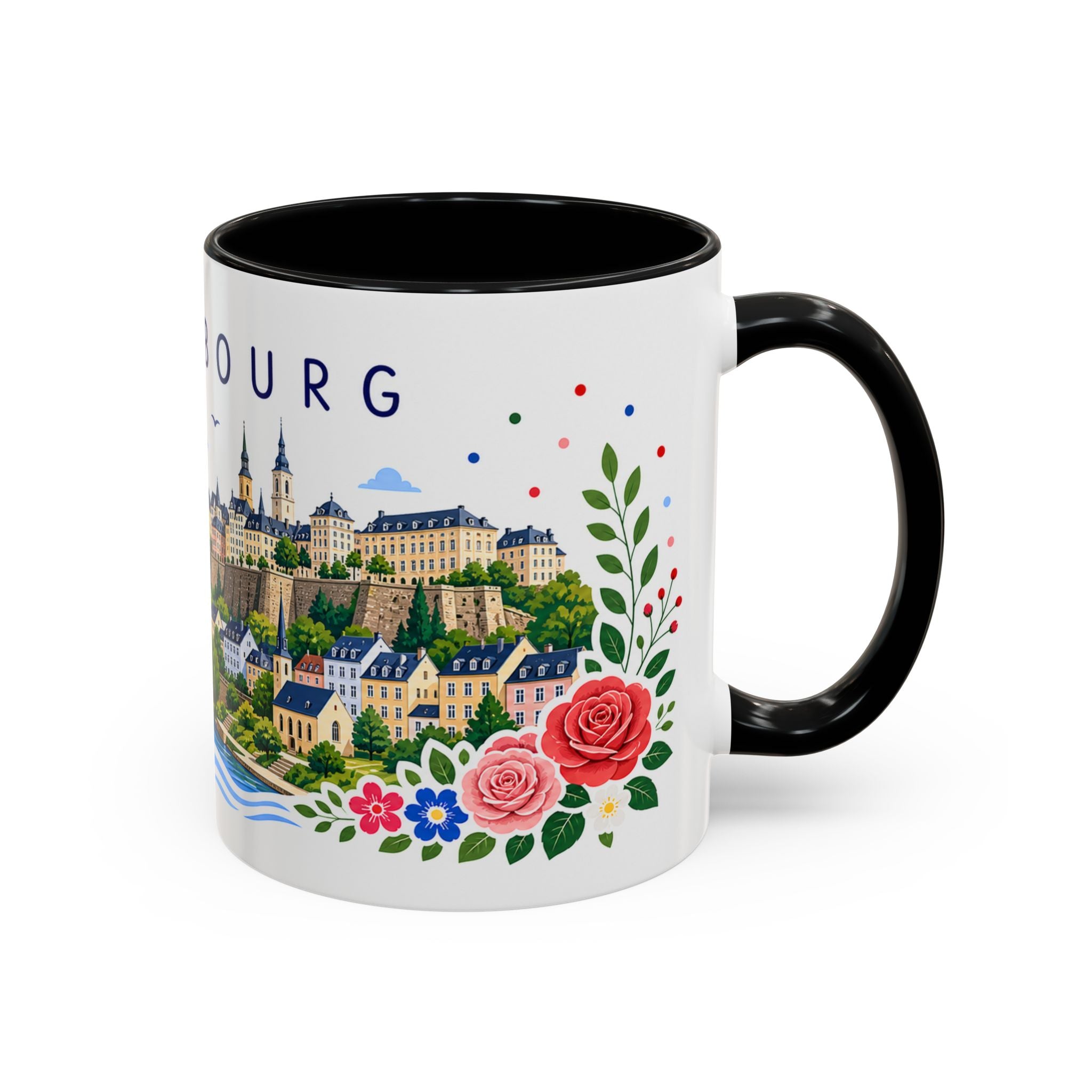 Luxembourg Coffee Mug | Travel Souvenir Accent Mug | Place Gift Ceramic Cup 11oz 15oz