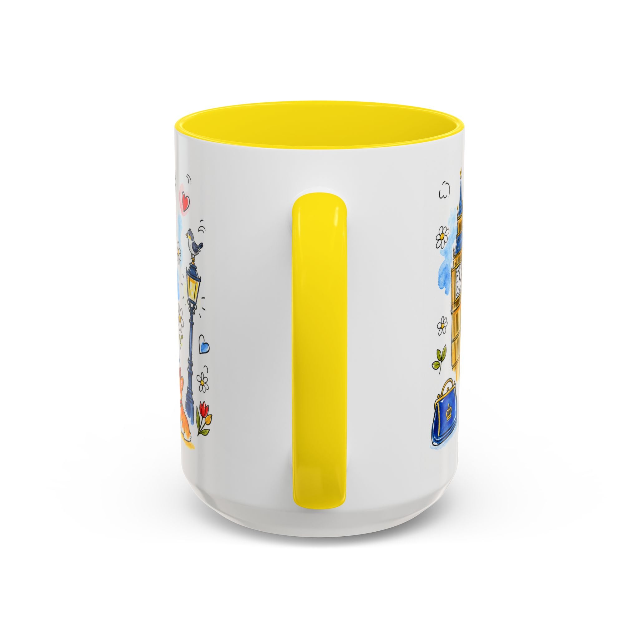London Travel Mug | European City Souvenir Accent Coffee Mug | 11oz 15oz Ceramic Cup