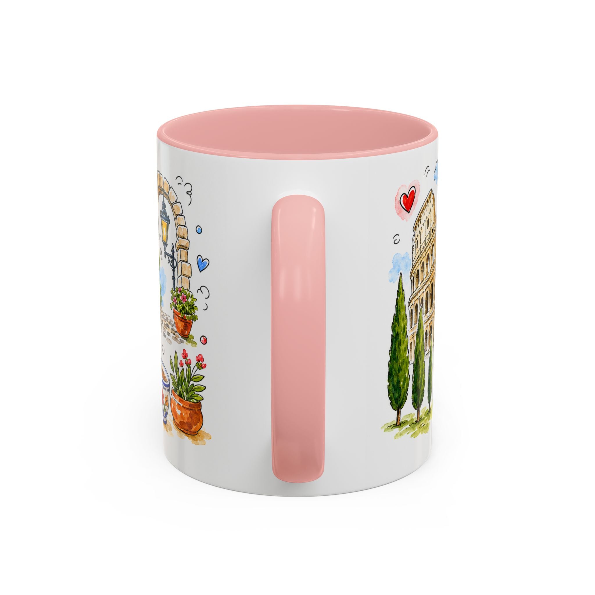 Rome Travel Mug | European City Souvenir Accent Coffee Mug | 11oz 15oz Ceramic Cup