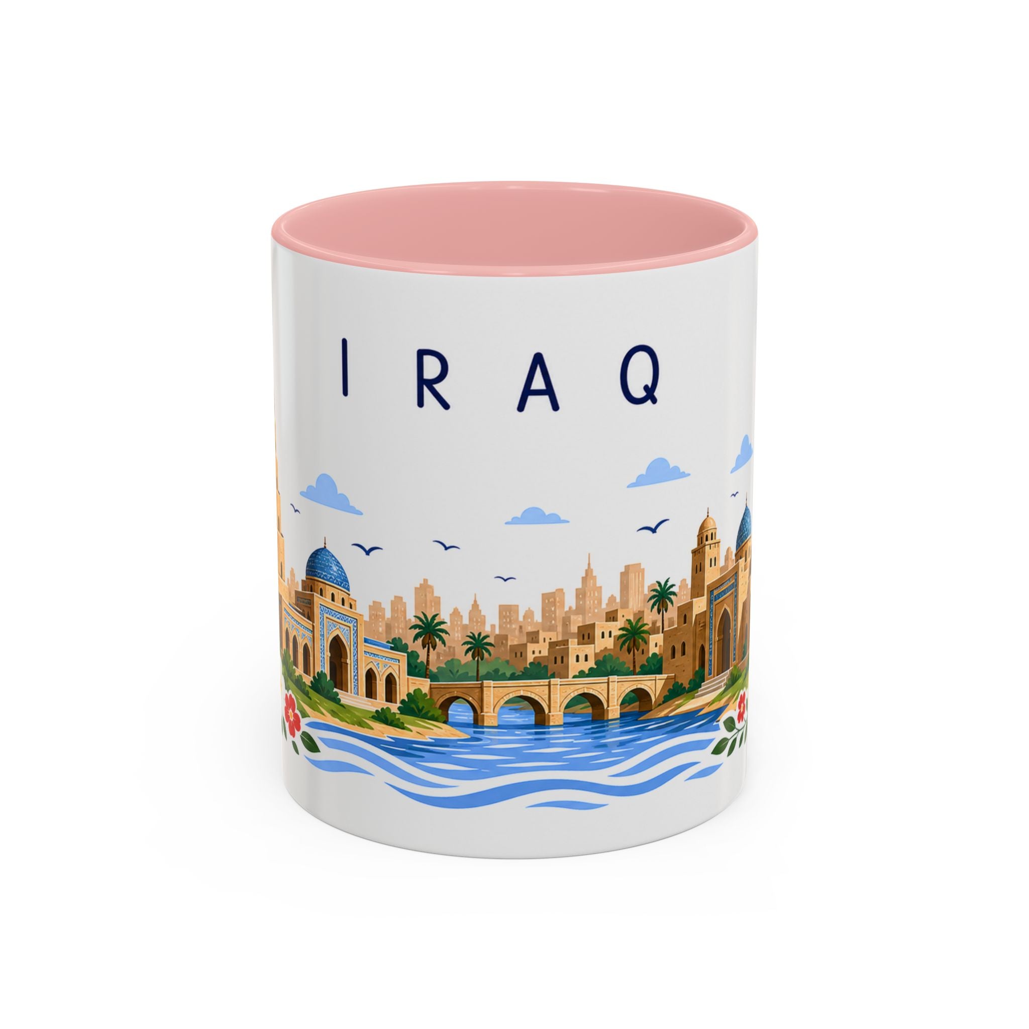 Iraq Coffee Mug | Travel Souvenir Accent Mug | Place Gift Ceramic Cup 11oz 15oz