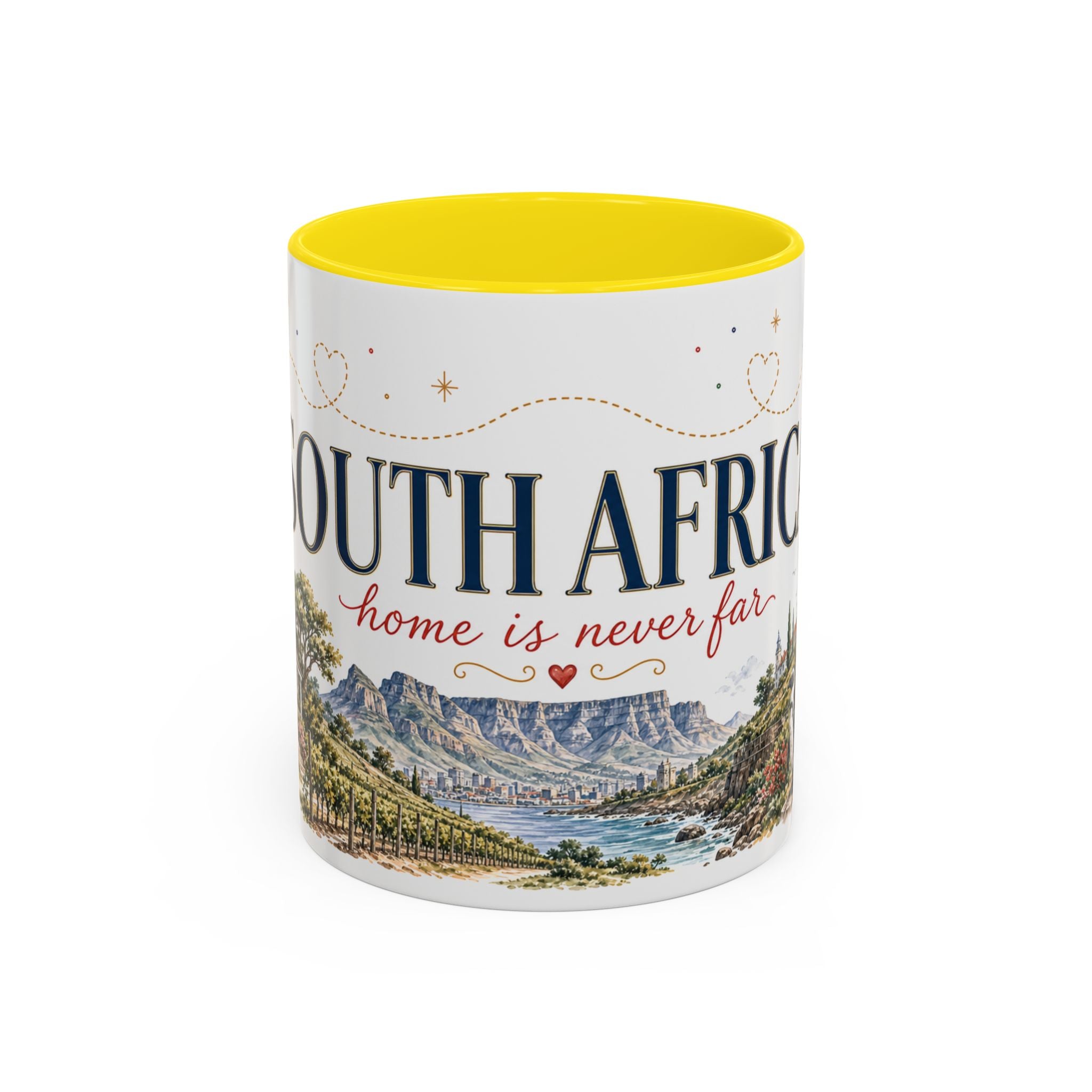 South Africa Home Country Mug | Moving Away Gift | Long Distance Friendship | 11 oz 15 oz Accent Mug