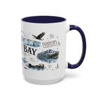 Glacier Bay National Park Coffee Mug | Alaska Wilderness Kayaking Gift | Accent Color Ceramic 11oz 15oz