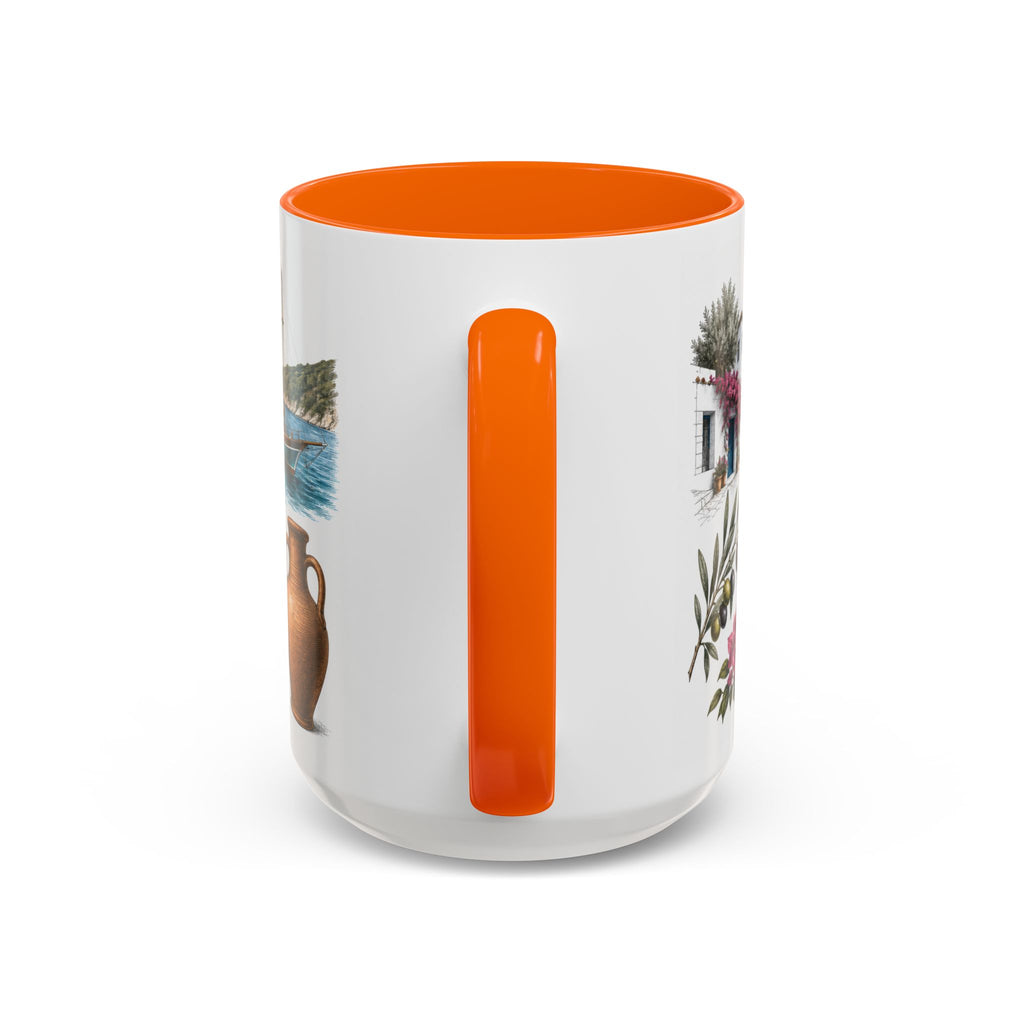 Mugla Coffee Mug | Turkey Travel Souvenir | Vintage Illustrated City Gift | 11 oz 15 oz Accent Mug