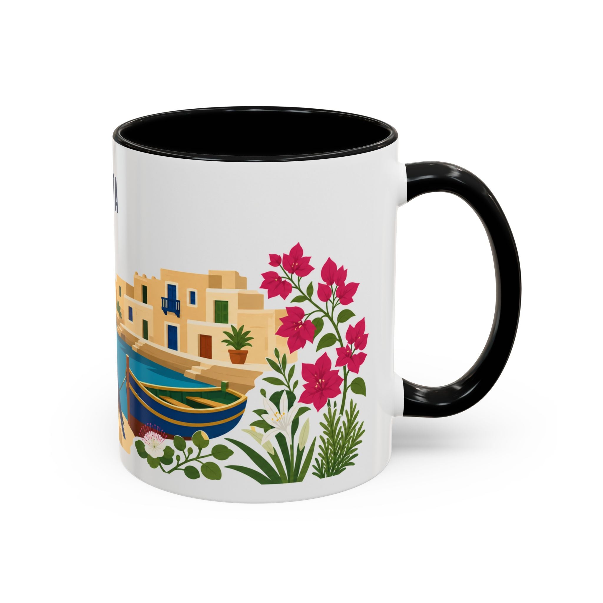 Malta Coffee Mug | Travel Souvenir Accent Mug | Country Gift Ceramic Cup 11oz 15oz