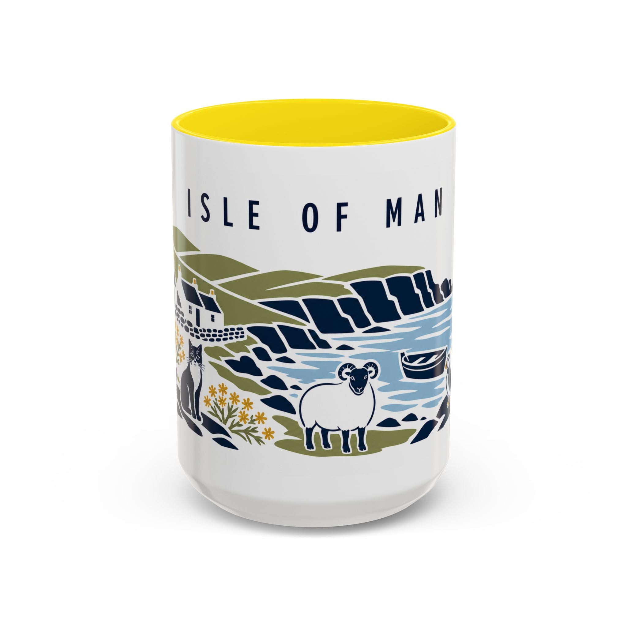 Isle of Man Coffee Mug | Travel Souvenir Accent Mug | Country Gift Ceramic Cup 11oz 15oz