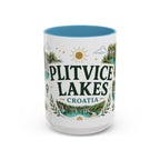 Plitvice Lakes Coffee Mug | Travel Destination Souvenir Gift | Accent Color Ceramic 11oz 15oz