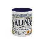 Salinas Coffee Mug | United States Travel Souvenir | Vintage Illustrated City Gift | 11 oz 15 oz Accent Mug