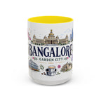 Bangalore Coffee Mug | India Souvenir Travel Gift | Accent Color Ceramic 11oz 15oz