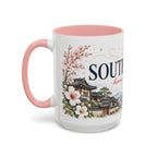 South Korea Home Country Mug | Moving Away Gift | Long Distance Friendship | 11 oz 15 oz Accent Mug