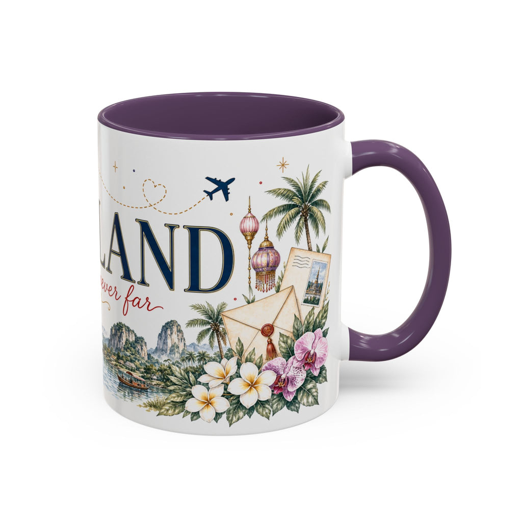 Thailand Home Country Mug | Moving Away Gift | Long Distance Friendship | 11 oz 15 oz Accent Mug
