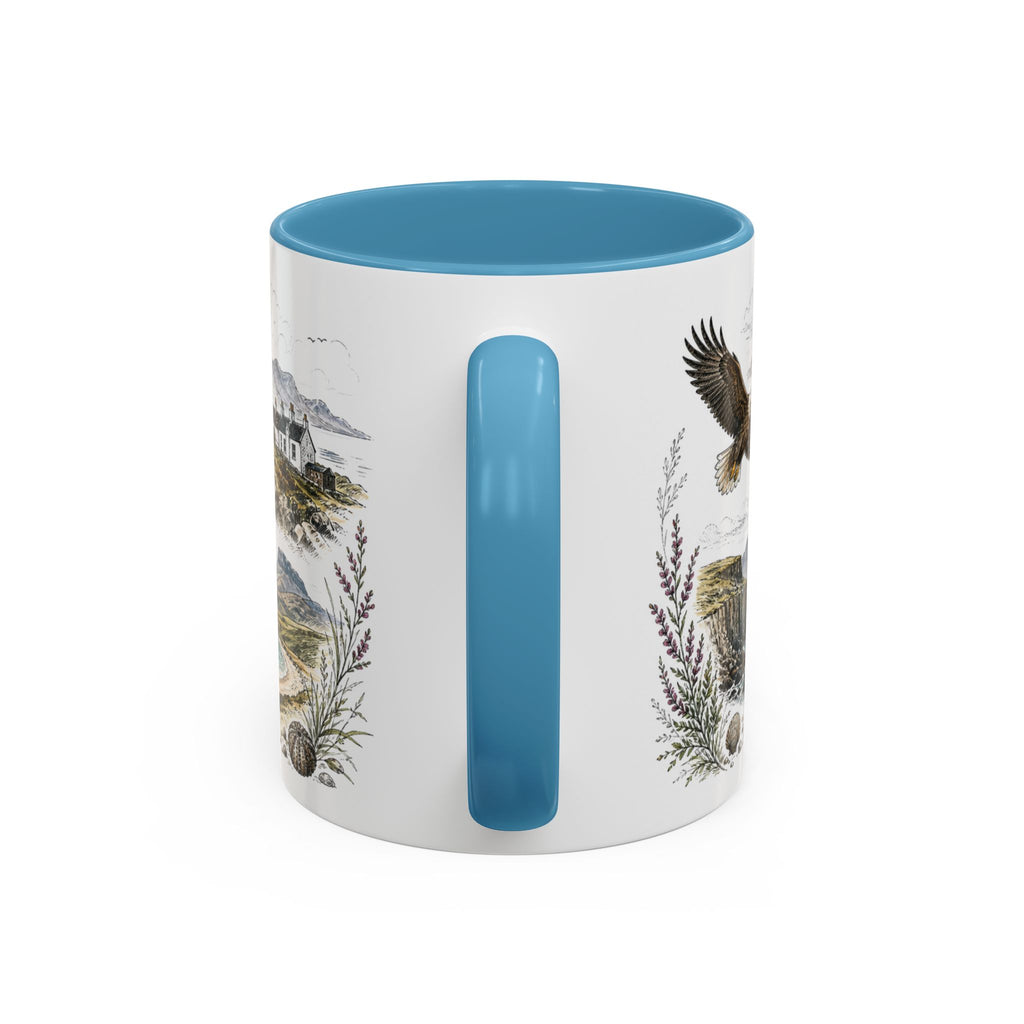 Isle of Mull Mug, Scotland Travel Souvenir, Bucket List Gift, Accent Ceramic Coffee Mug 11oz 15oz