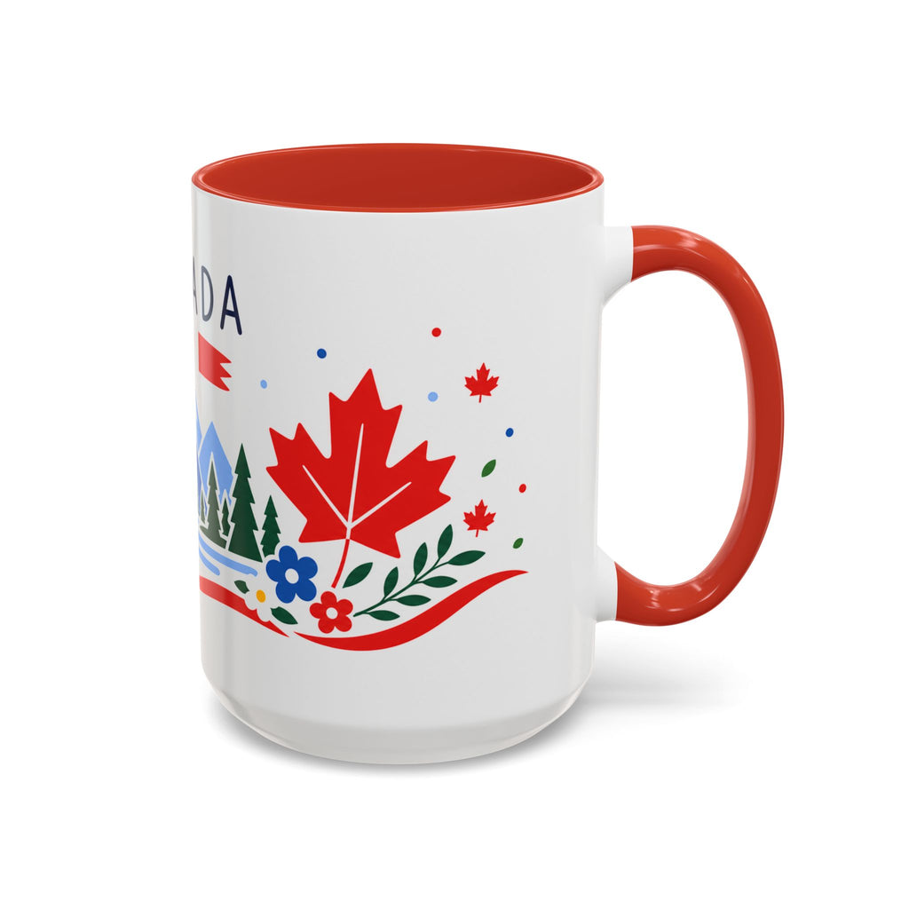 Canada Coffee Mug | Travel Souvenir Accent Mug | Country Gift Ceramic Cup 11oz 15oz