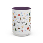 Las Vegas Christmas Mug | Watercolor City Souvenir, Travel Memories (11oz, 15oz)