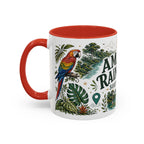 Amazon Rainforest Coffee Mug | Travel Destination Souvenir Gift | Accent Color Ceramic 11oz 15oz