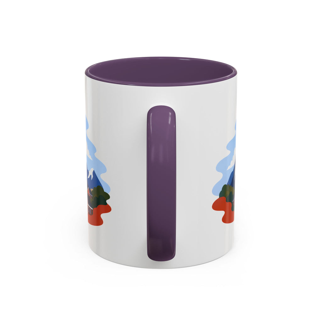 Lofoten Islands Coffee Mug | Travel Destination Souvenir Gift | Accent Color Ceramic 11oz 15oz