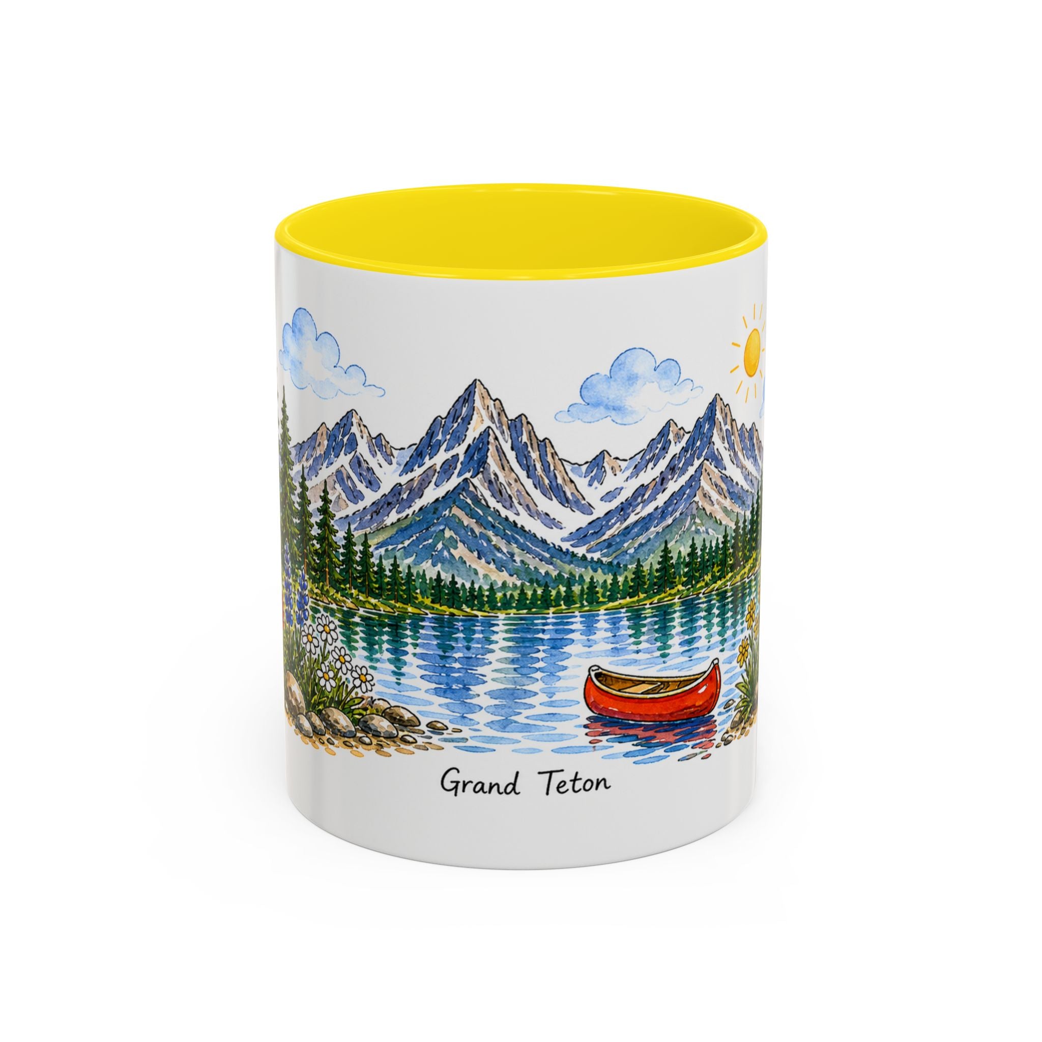 Grand Teton National Park Mug | US Travel Souvenir Accent Coffee Mug | 11oz 15oz Ceramic Cup
