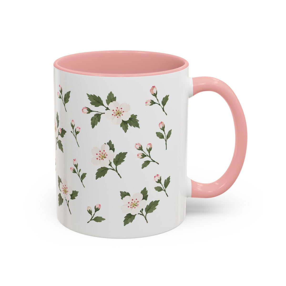 Missouri Hawthorn Mug, State Flower Floral Coffee Cup, 11oz Botanical Gift