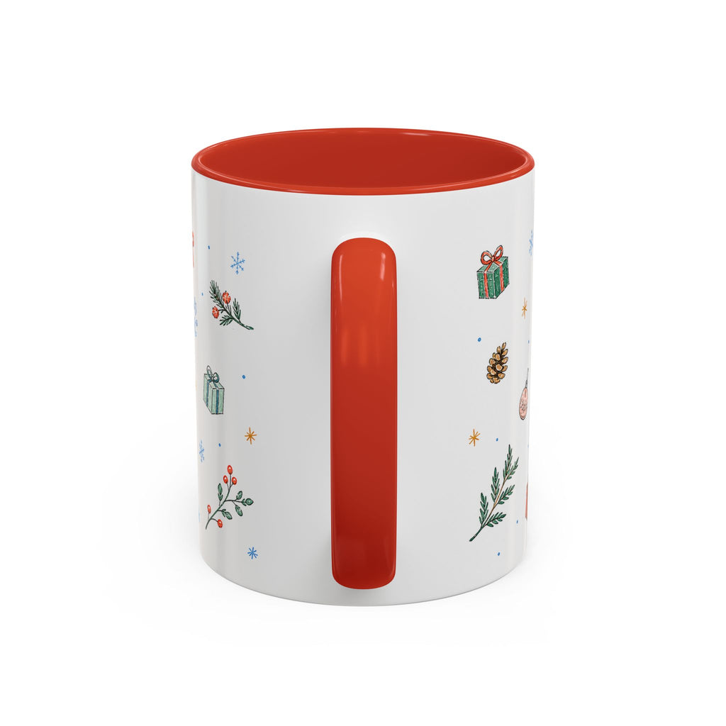 Rocky Mountain National Park Christmas Mug | Watercolor Travel Souvenir | Holiday Gift | Accent Ceramic Coffee Cup 11oz 15oz