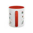 Rocky Mountain National Park Christmas Mug | Watercolor Travel Souvenir | Holiday Gift | Accent Ceramic Coffee Cup 11oz 15oz