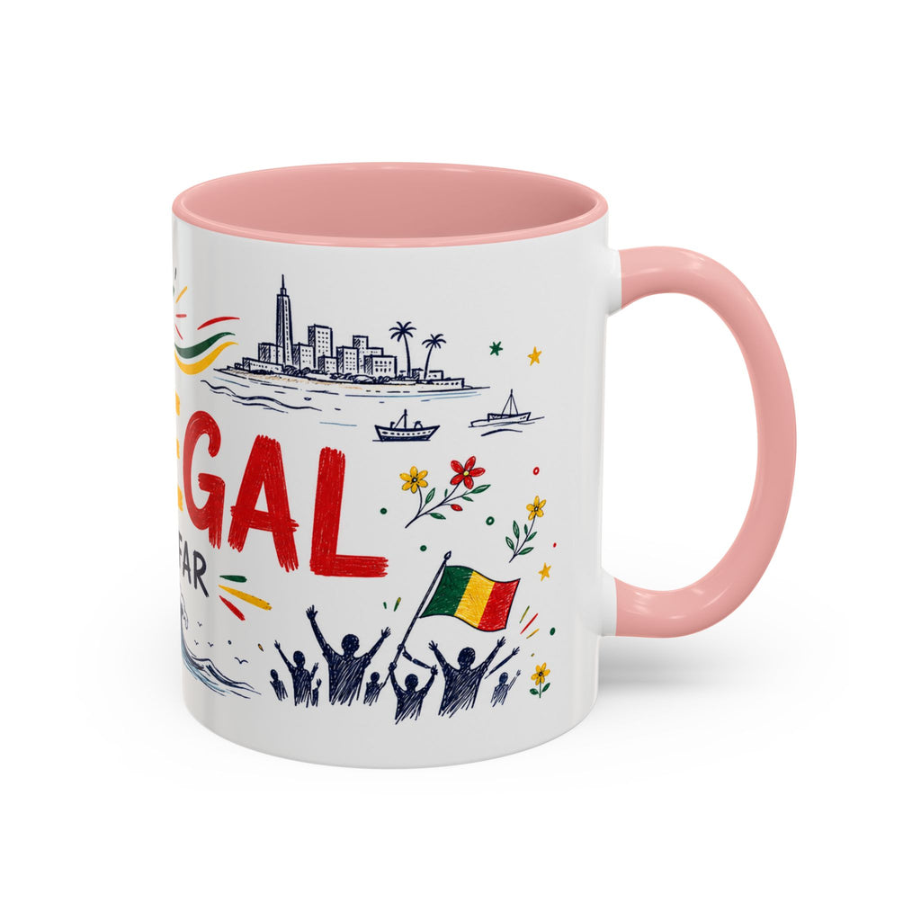 Senegal Soccer Coffee Mug | World Cup Fan Gift | Accent Color Ceramic 11oz 15oz Match Day Cup