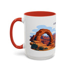 Canyonlands National Park Coffee Mug | Solid Color Block Park Souvenir | 11oz 15oz Accent Mug