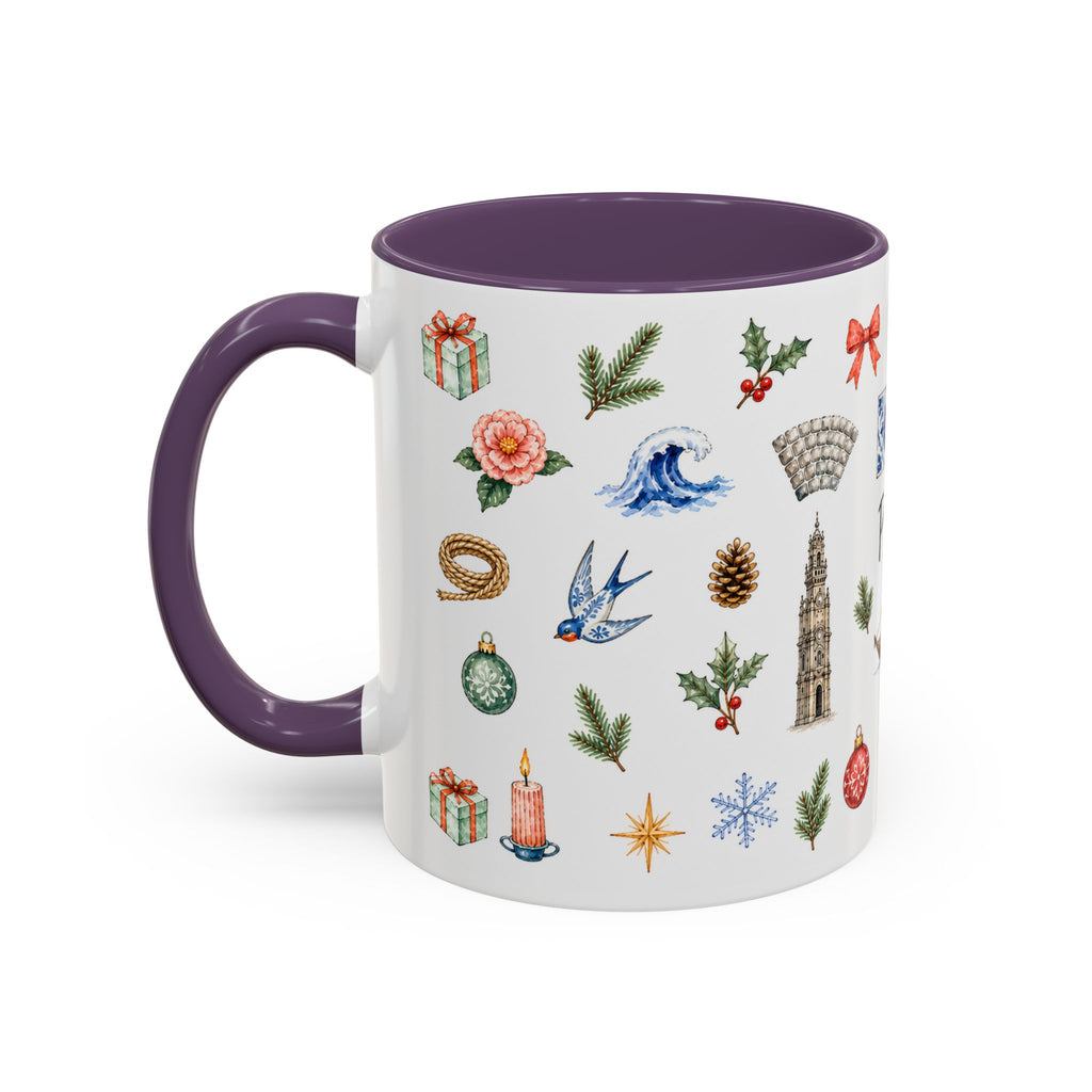 Porto Christmas Mug | Watercolor City Souvenir, Travel Gift (11oz/15oz)
