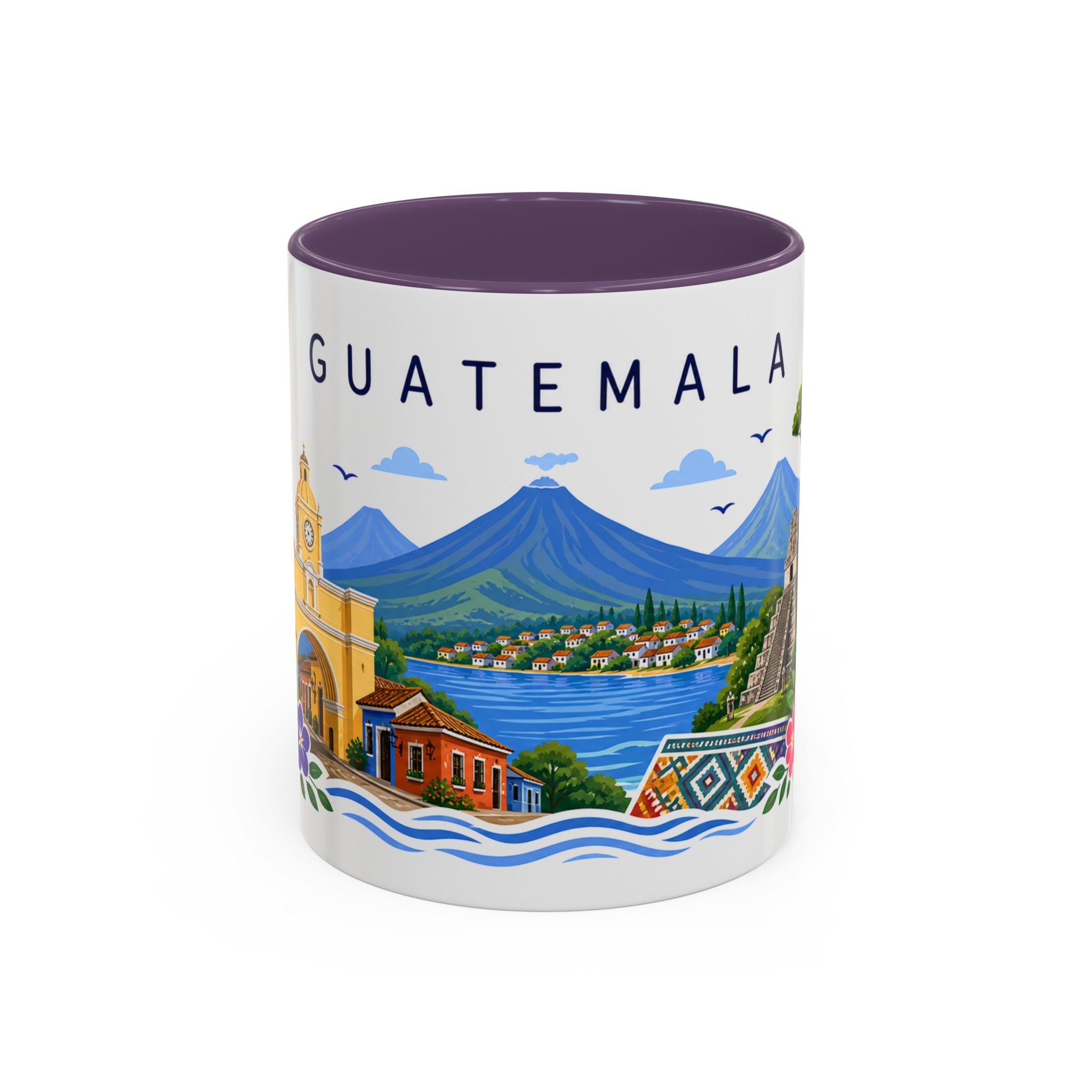 Guatemala Coffee Mug | Travel Souvenir Accent Mug | Place Gift Ceramic Cup 11oz 15oz