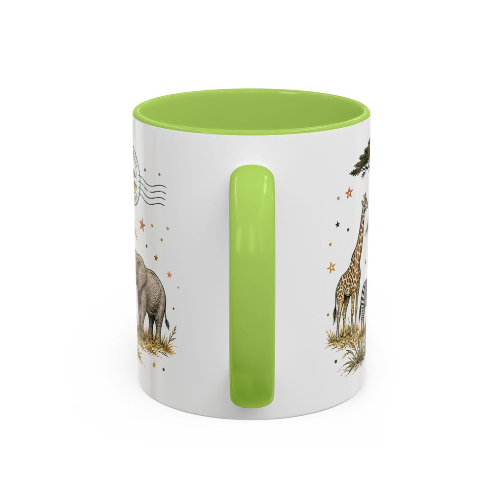 Serengeti Coffee Mug | Travel Destination Souvenir Gift | Accent Color Ceramic 11oz 15oz