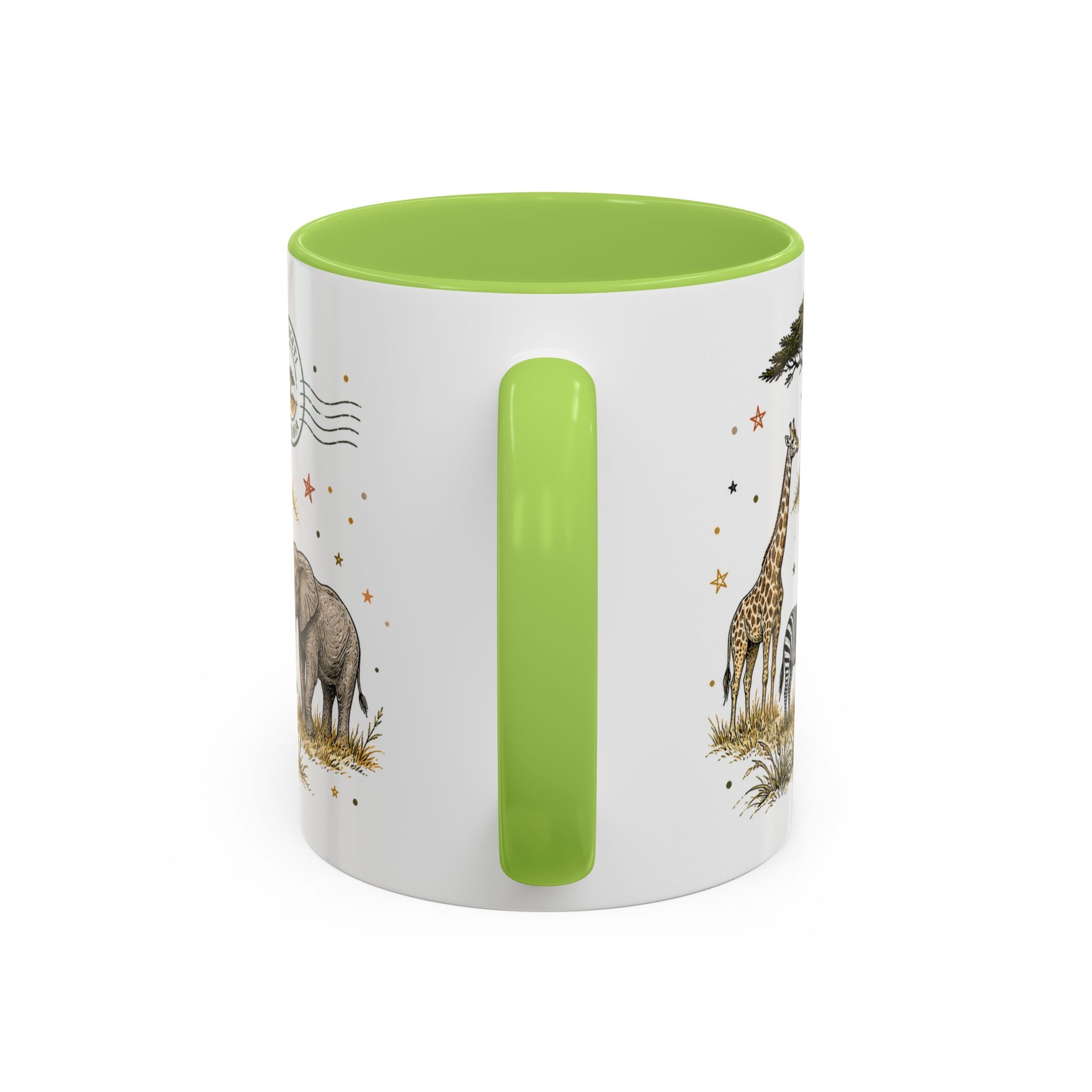 Serengeti Coffee Mug | Travel Destination Souvenir Gift | Accent Color Ceramic 11oz 15oz