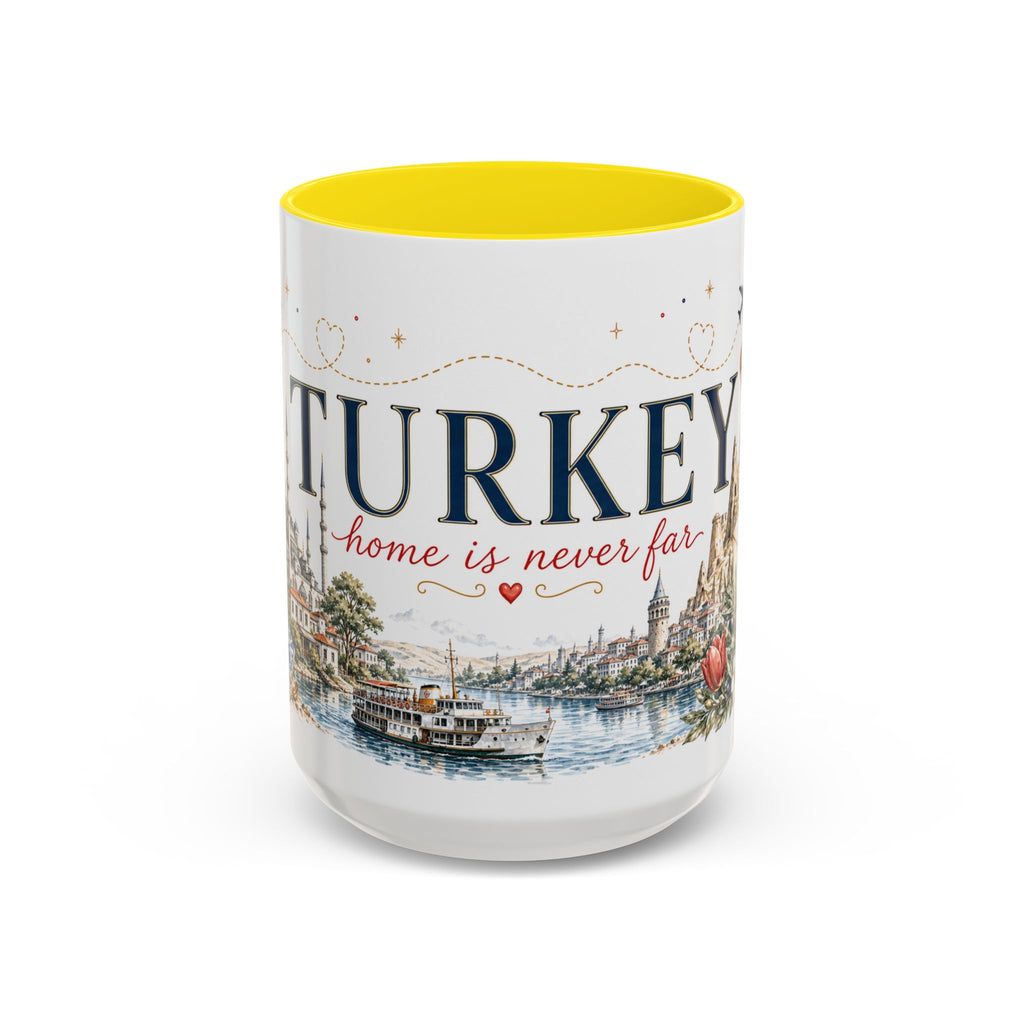 Turkey Home Country Mug | Moving Away Gift | Long Distance Friendship | 11 oz 15 oz Accent Mug