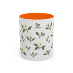 Georgia Sweetbay Magnolia Mug, State Flower Floral Coffee Cup, 11oz Botanical Gift