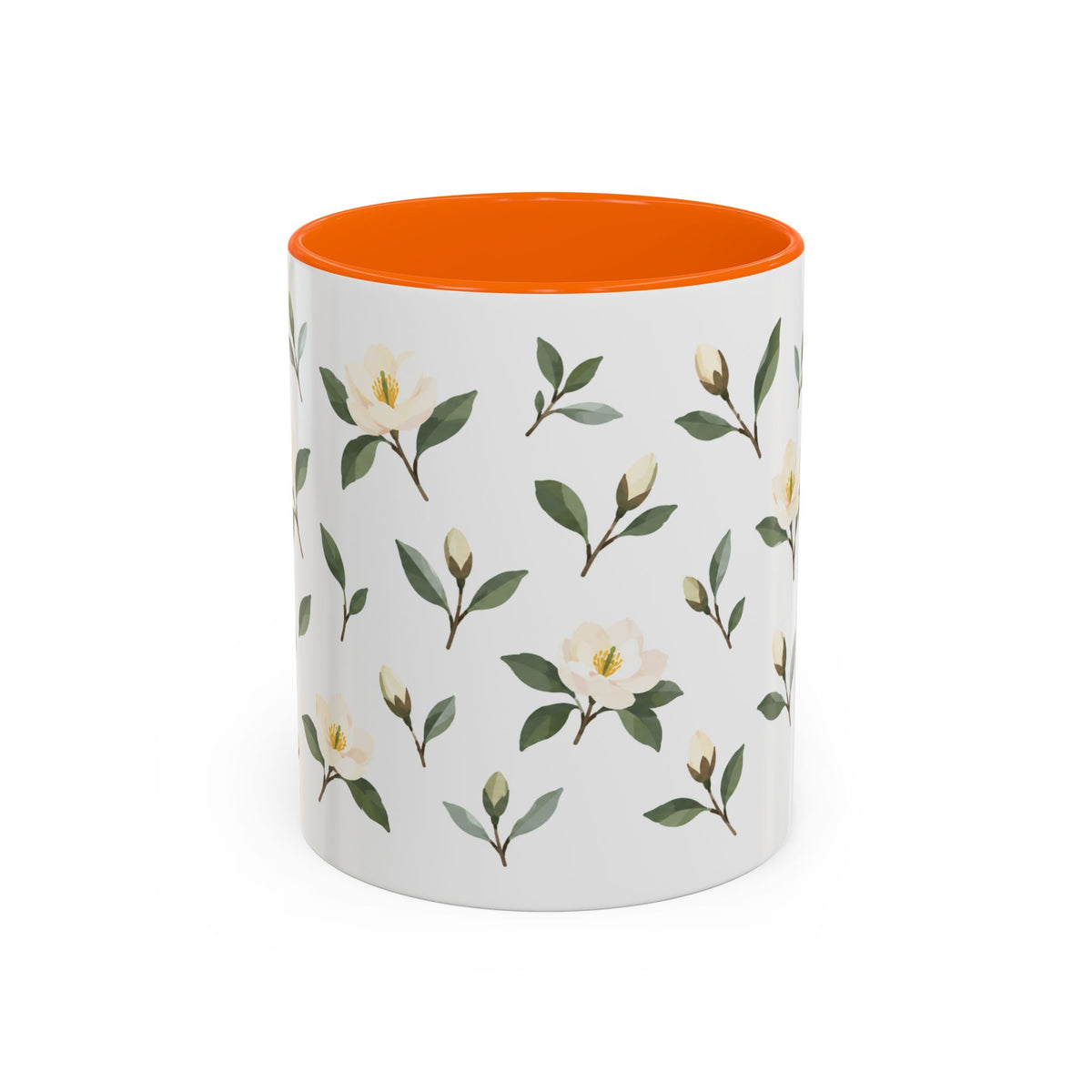 Georgia Sweetbay Magnolia Mug, State Flower Floral Coffee Cup, 11oz Botanical Gift