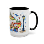 Prague Travel Mug | European City Souvenir Accent Coffee Mug | 11oz 15oz Ceramic Cup