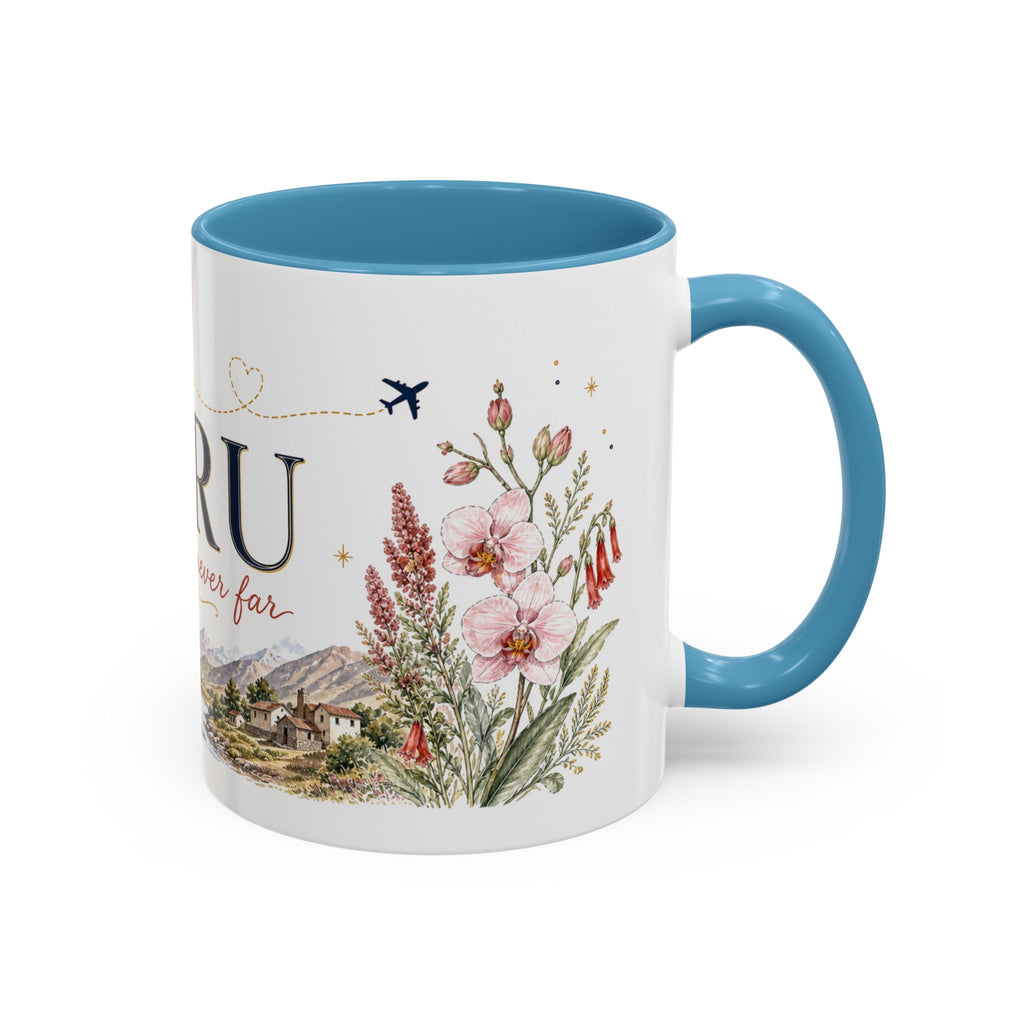 Peru Home Country Mug | Moving Away Gift | Long Distance Friendship | 11 oz 15 oz Accent Mug