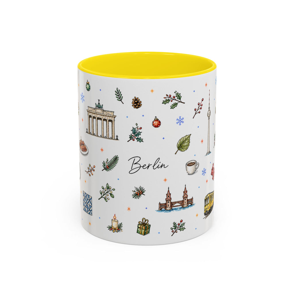 Berlin Christmas Mug | Watercolor City Souvenir, Travel Gift (11oz/15oz)