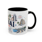 Mumbai Coffee Mug | India Souvenir Travel Gift | Accent Color Ceramic 11oz 15oz