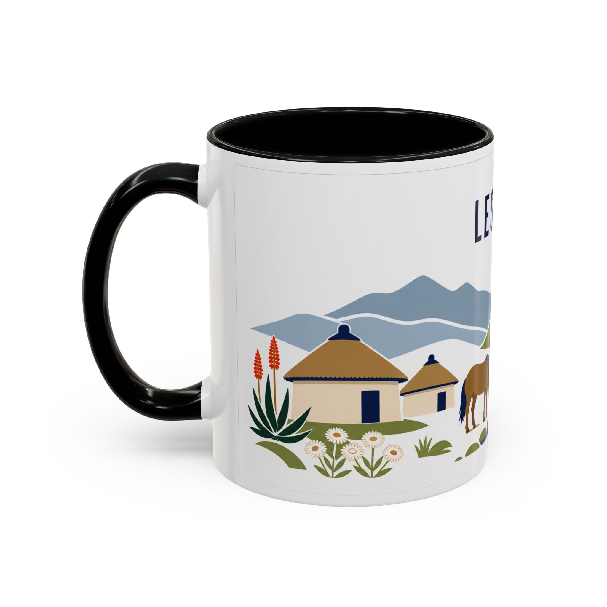 Lesotho Coffee Mug | Travel Souvenir Accent Mug | Country Gift Ceramic Cup 11oz 15oz