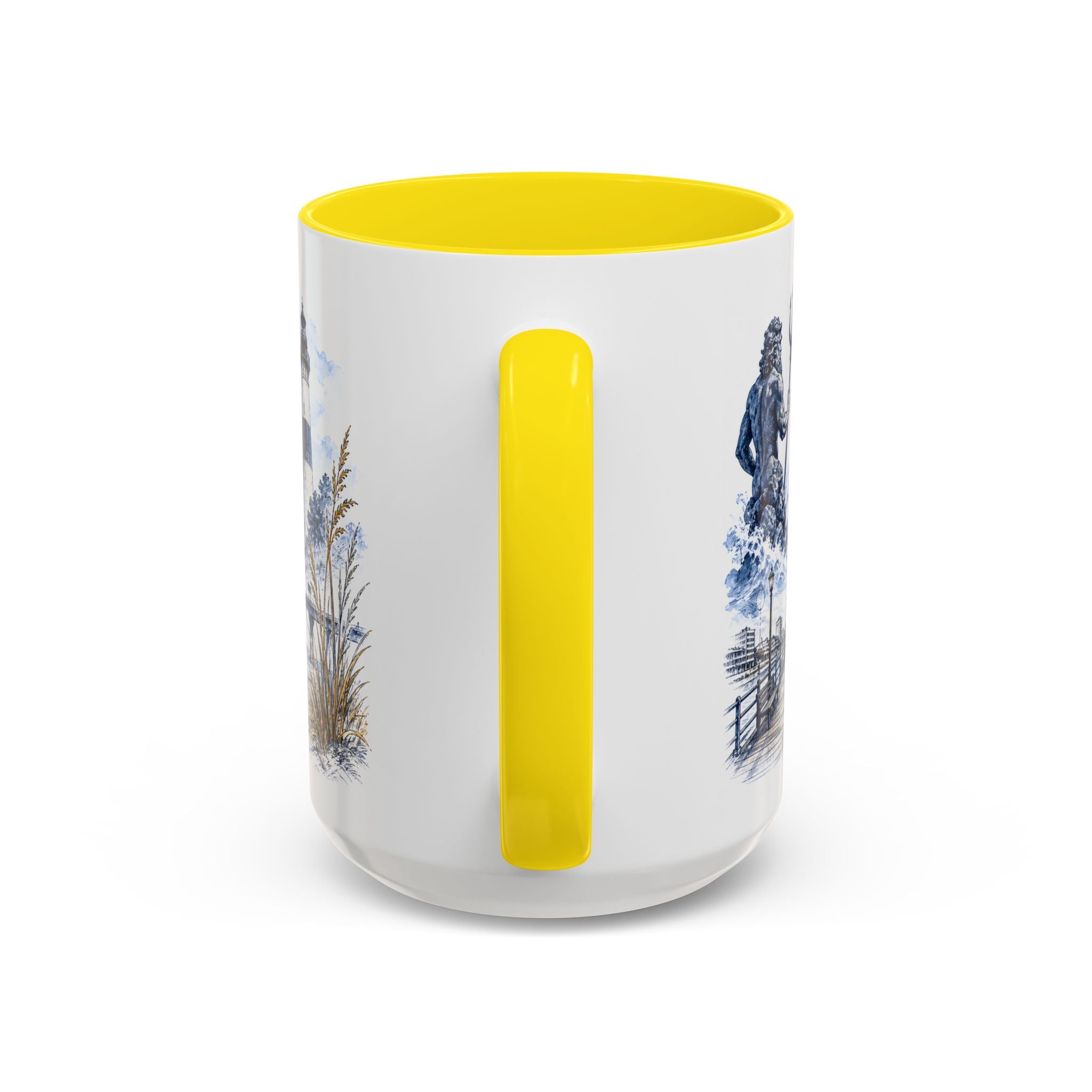 Virginia Beach Coffee Mug | United States Travel Souvenir | Vintage Illustrated City Gift | 11 oz 15 oz Accent Mug