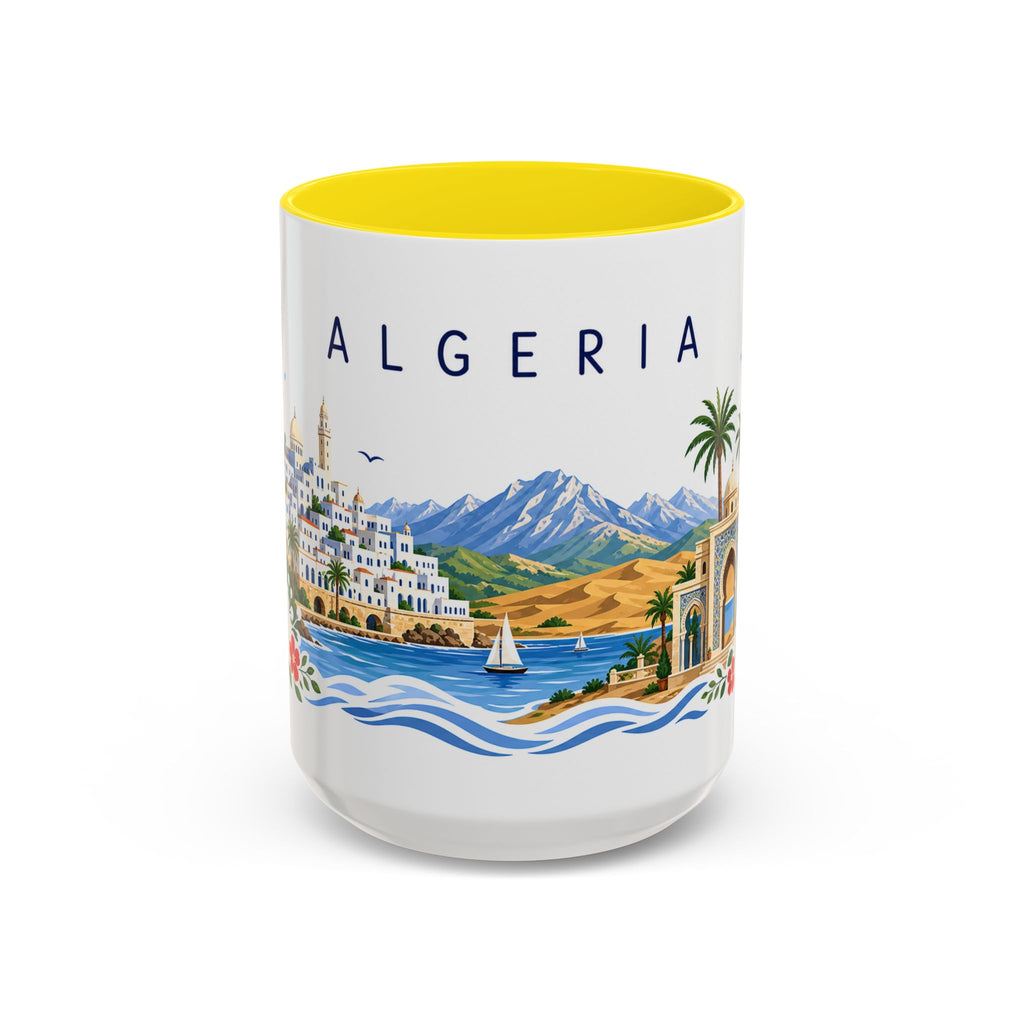 Algeria Coffee Mug | Travel Souvenir Accent Mug | Place Gift Ceramic Cup 11oz 15oz