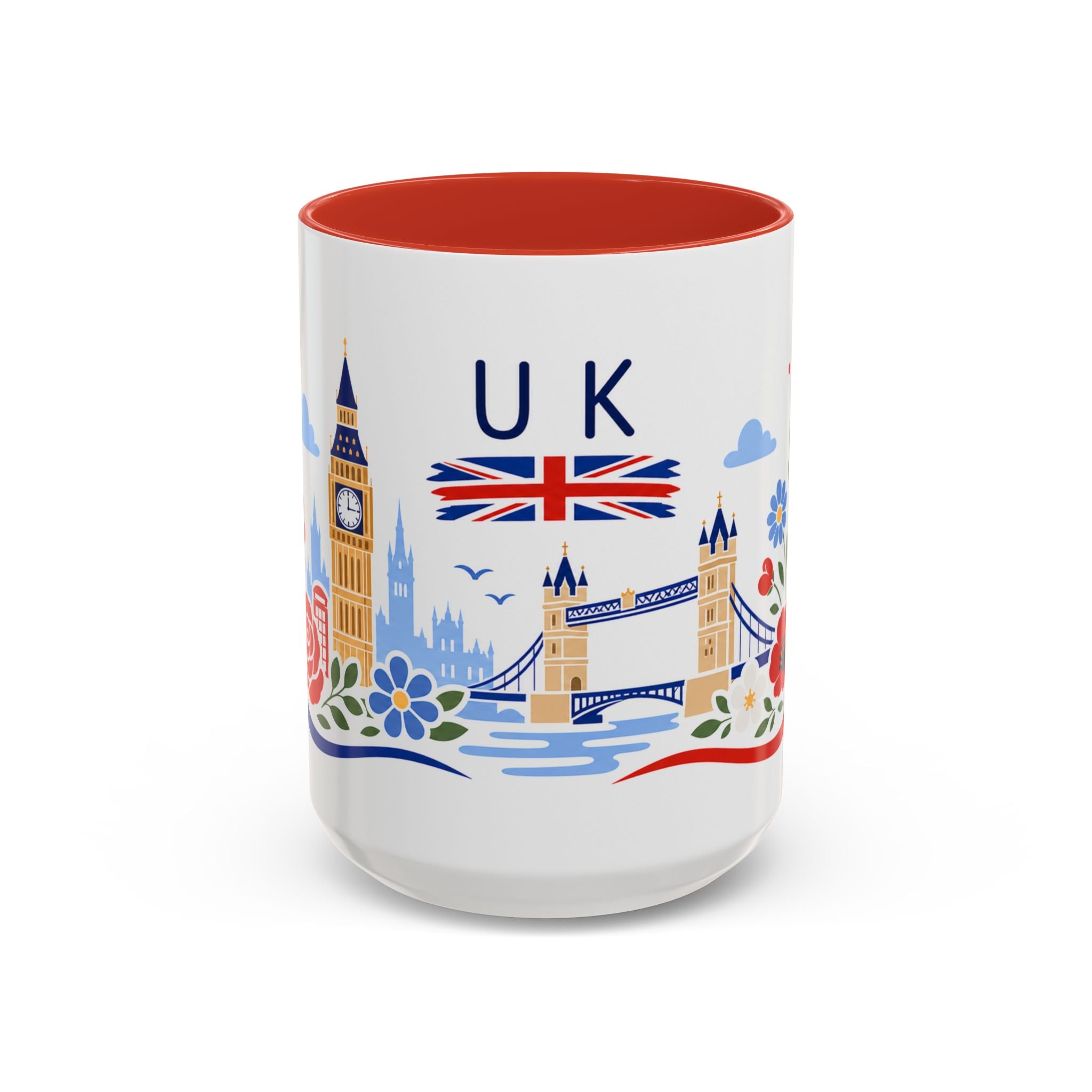 United Kingdom Coffee Mug | Travel Souvenir Accent Mug | Country Gift Ceramic Cup 11oz 15oz