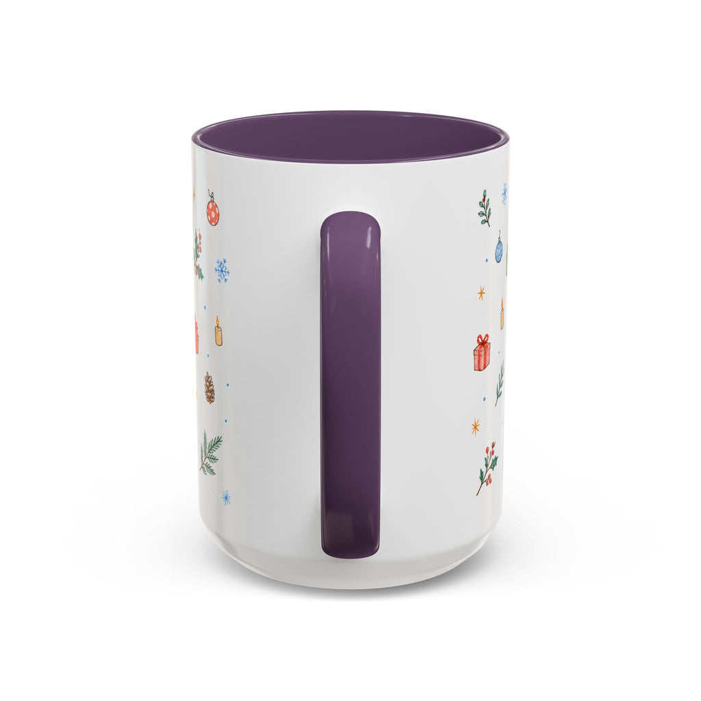 Dhaka Christmas Mug | Watercolor Travel Souvenir | Holiday Gift | Accent Ceramic Coffee Cup 11oz 15oz