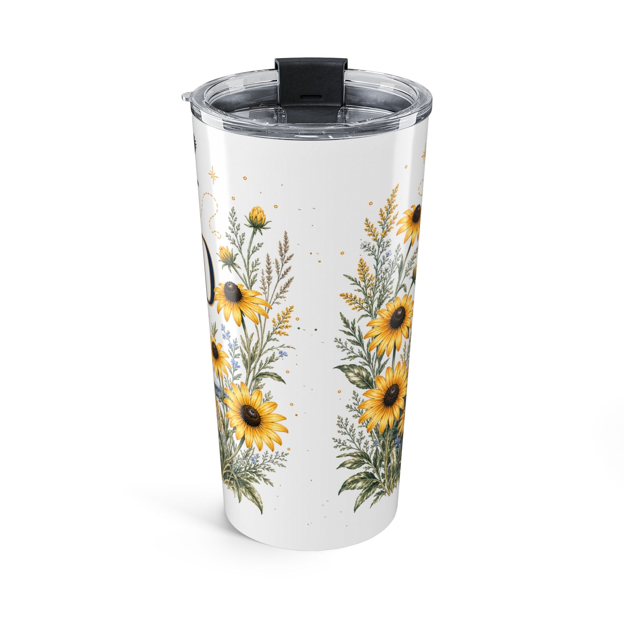 Maryland State Flower 20oz Tumbler | Black-eyed Susan Botanical State Flower Gift | Insulated Stainless Steel Travel Cup
