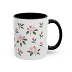 Connecticut Mountain Laurel Mug, State Flower Floral Coffee Cup, 11oz Botanical Gift