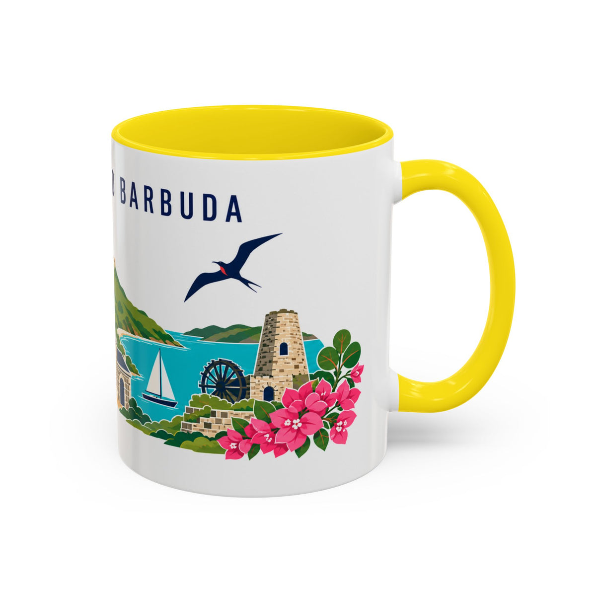 Antigua and Barbuda Coffee Mug | Travel Souvenir Accent Mug | Country Gift Ceramic Cup 11oz 15oz