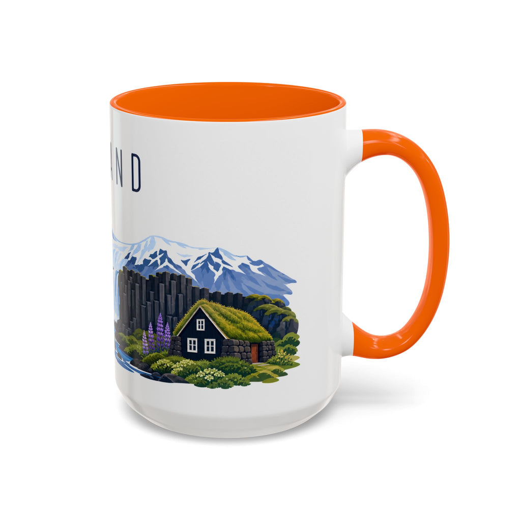 Iceland Coffee Mug | Travel Souvenir Accent Mug | Country Gift Ceramic Cup 11oz 15oz