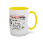 White Sands National Park Coffee Mug | New Mexico Desert Sand Dunes Gift | Accent Color Ceramic 11oz 15oz